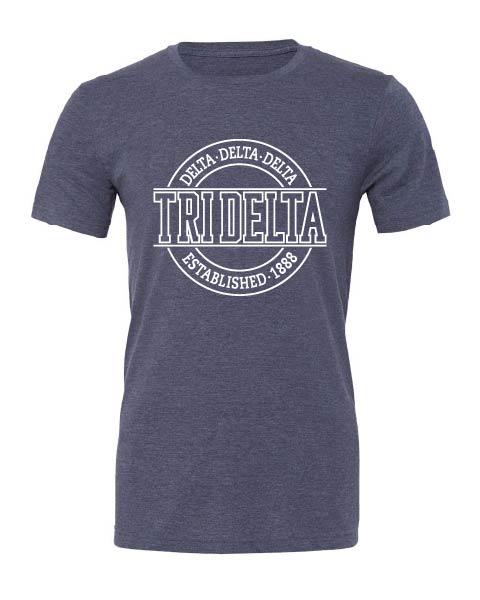 Tri Delta Bold Round Print Tee