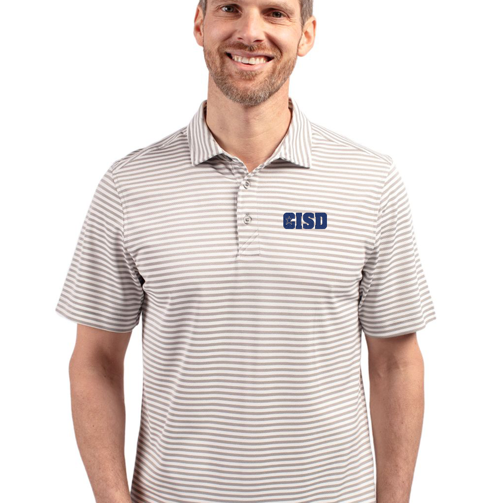CISD Cutter & Buck Striped Men's Polo
