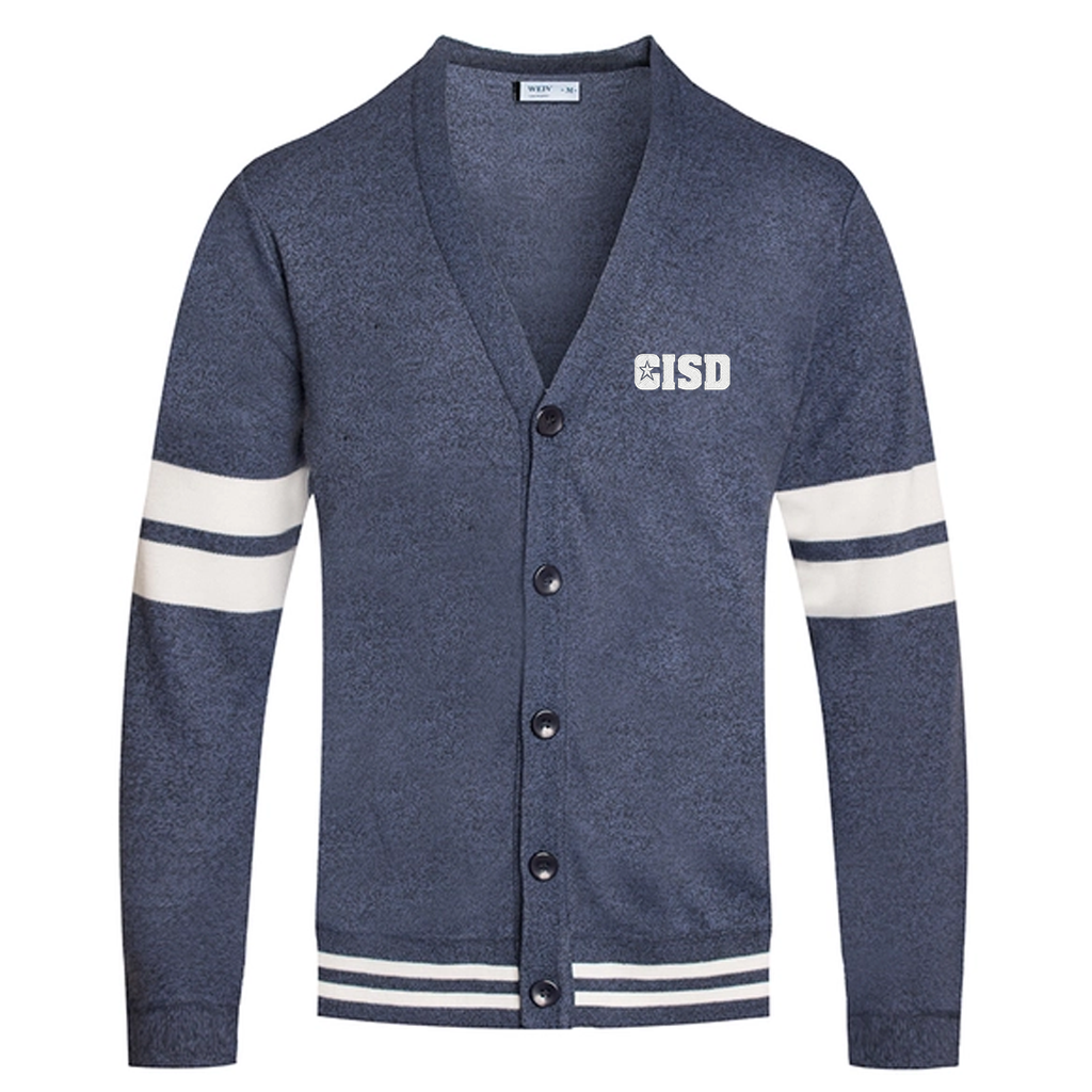 CISD Unisex Stripe V-Neck Sweater