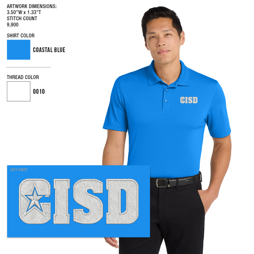 Crowley ISD Men's Dry Fit Polo