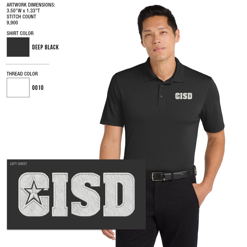 Crowley ISD Men's Dry Fit Polo