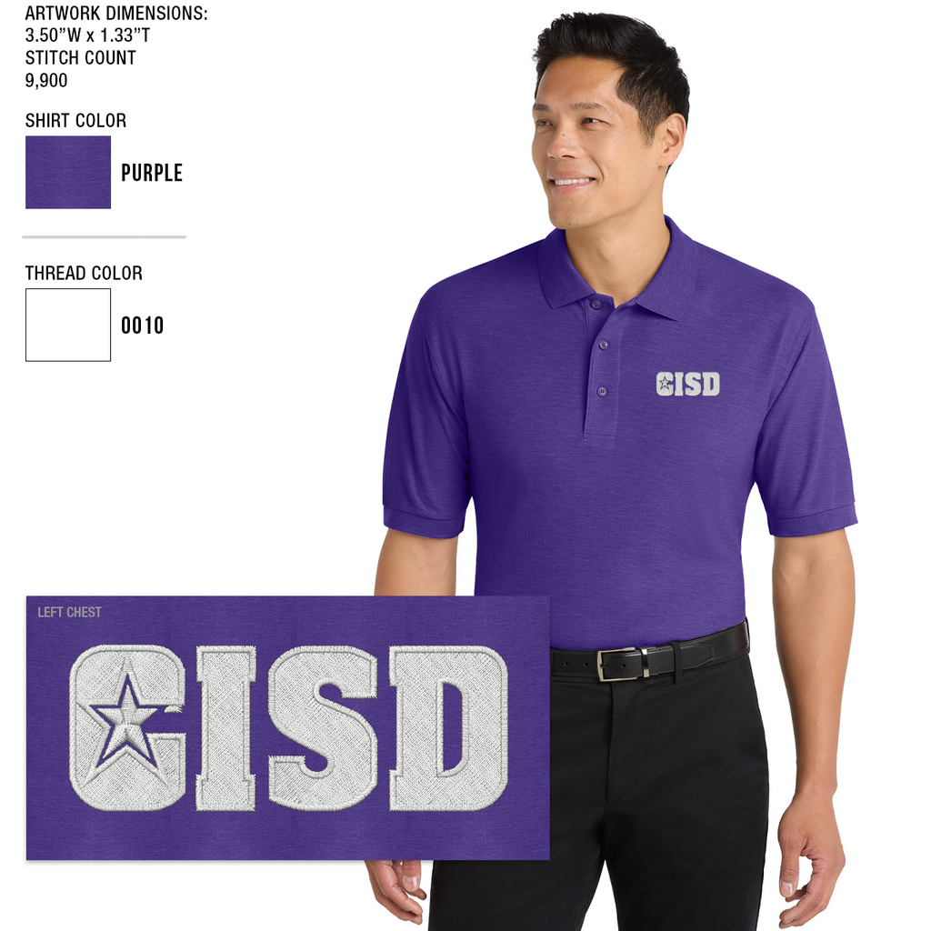 Crowley ISD Men's Silk Touch Polo