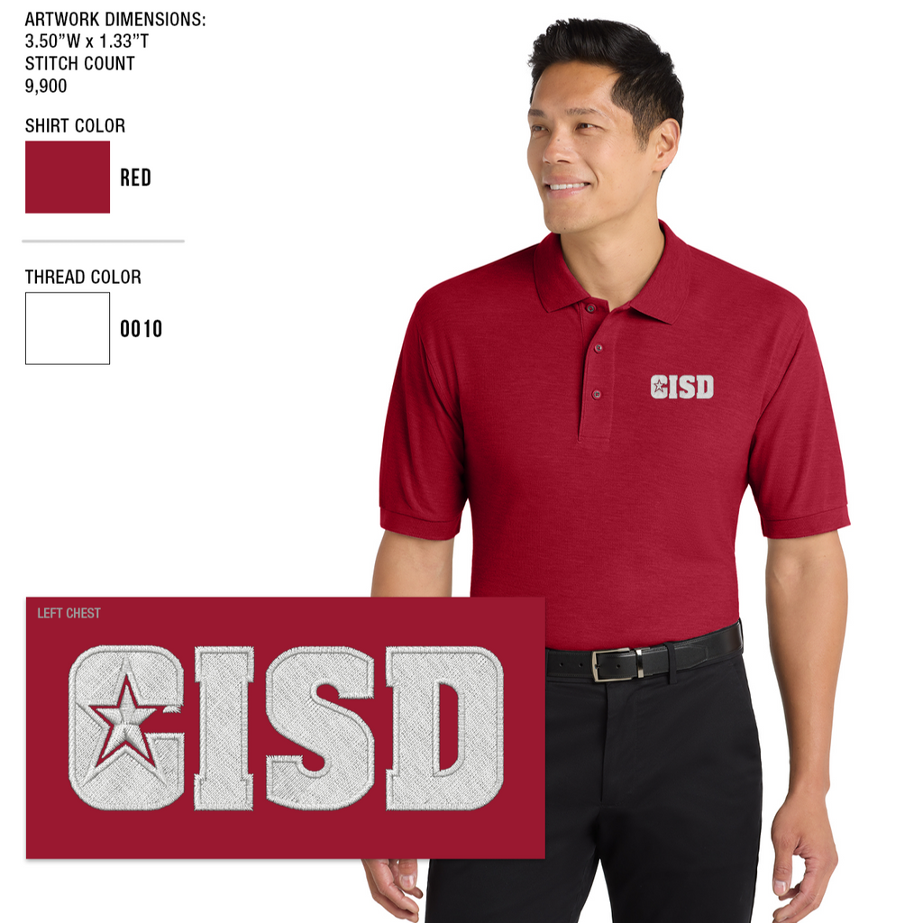 Crowley ISD Men's Silk Touch Polo