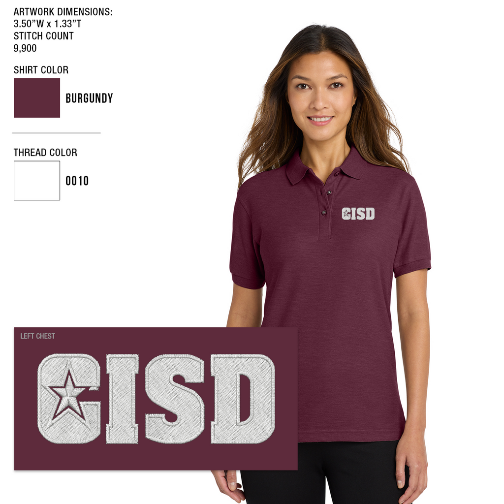 Crowley ISD Women's Silk Touch Polo
