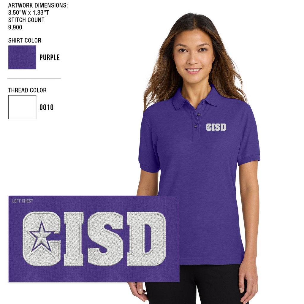 Crowley ISD Women's Silk Touch Polo
