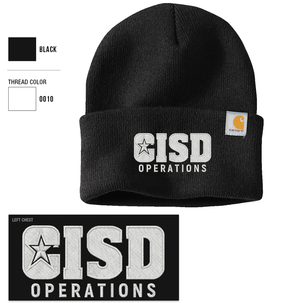 Carhartt Watch Cap CISD Operations Logo