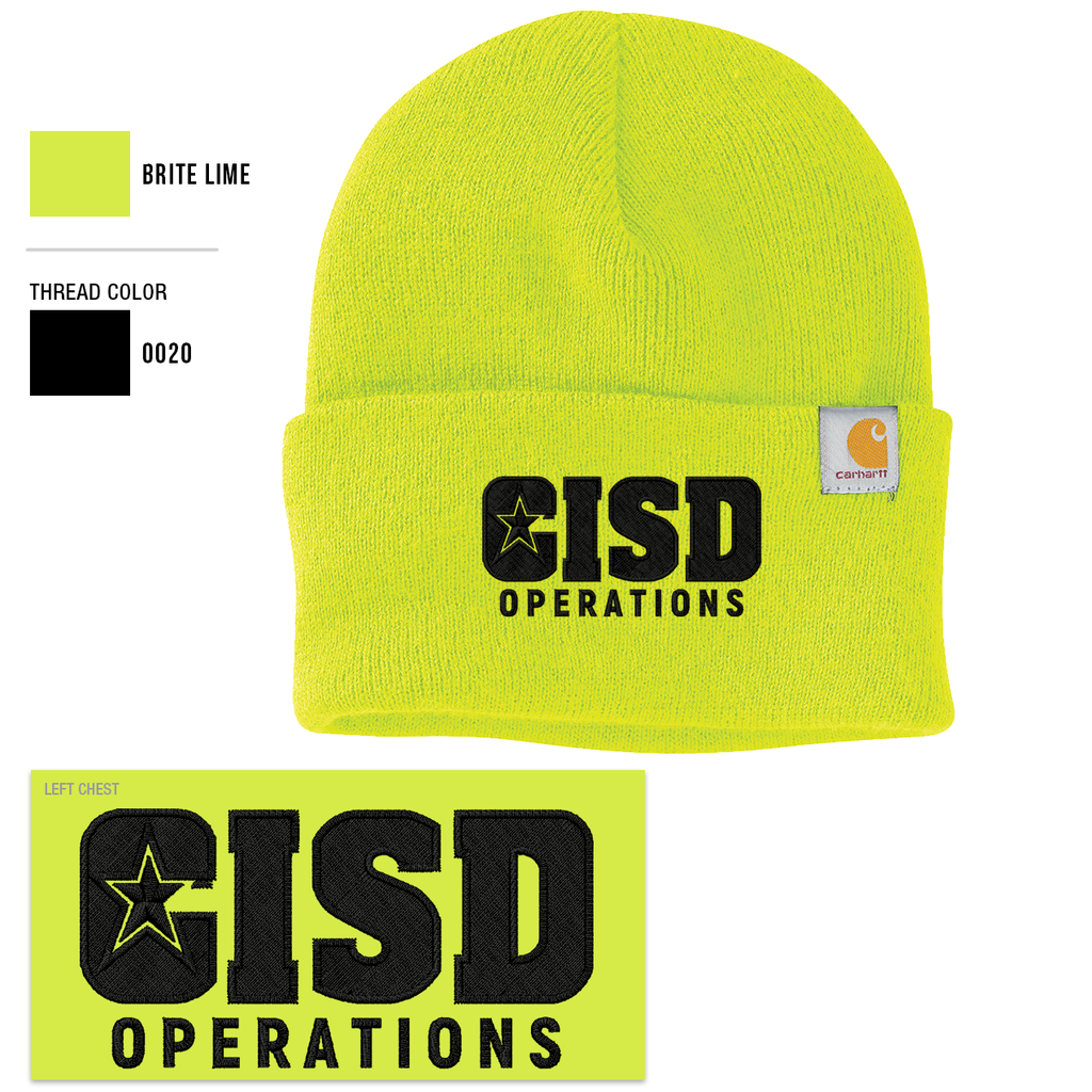 Carhartt Watch Cap CISD Operations Logo