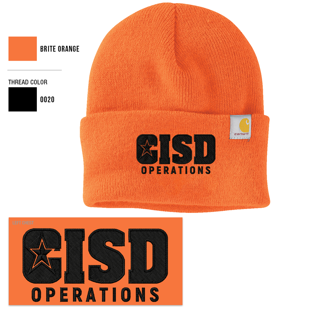 Carhartt Watch Cap CISD Operations Logo