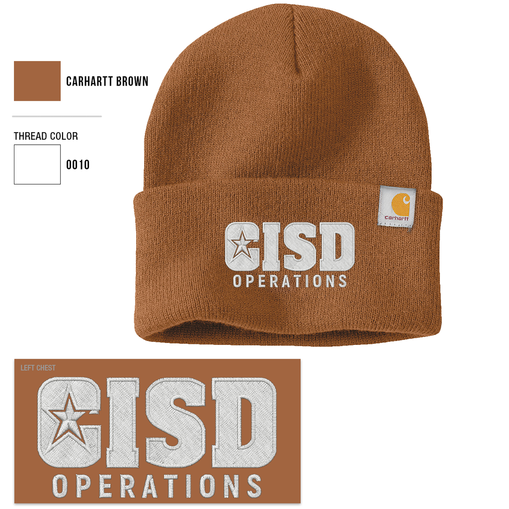 Carhartt Watch Cap CISD Operations Logo