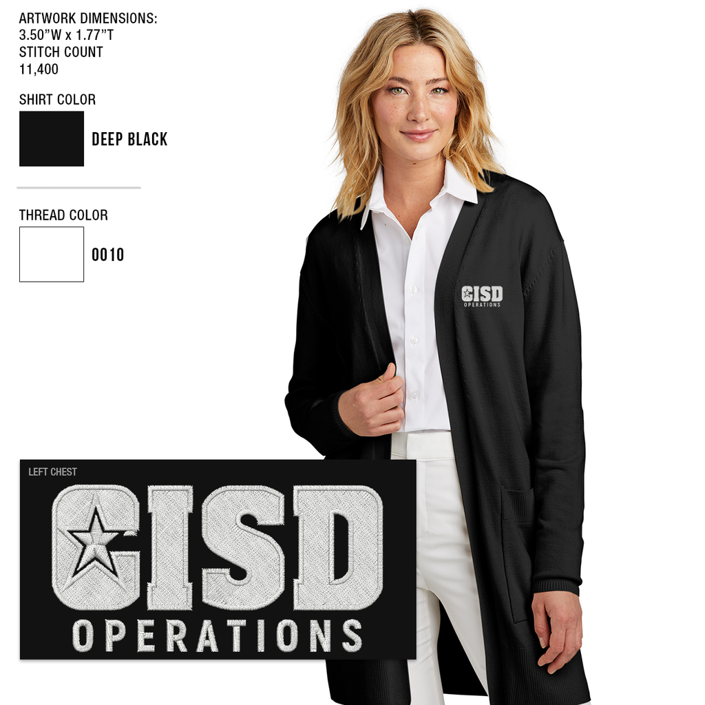 Crowley ISD Women's Open Front Cardigan
