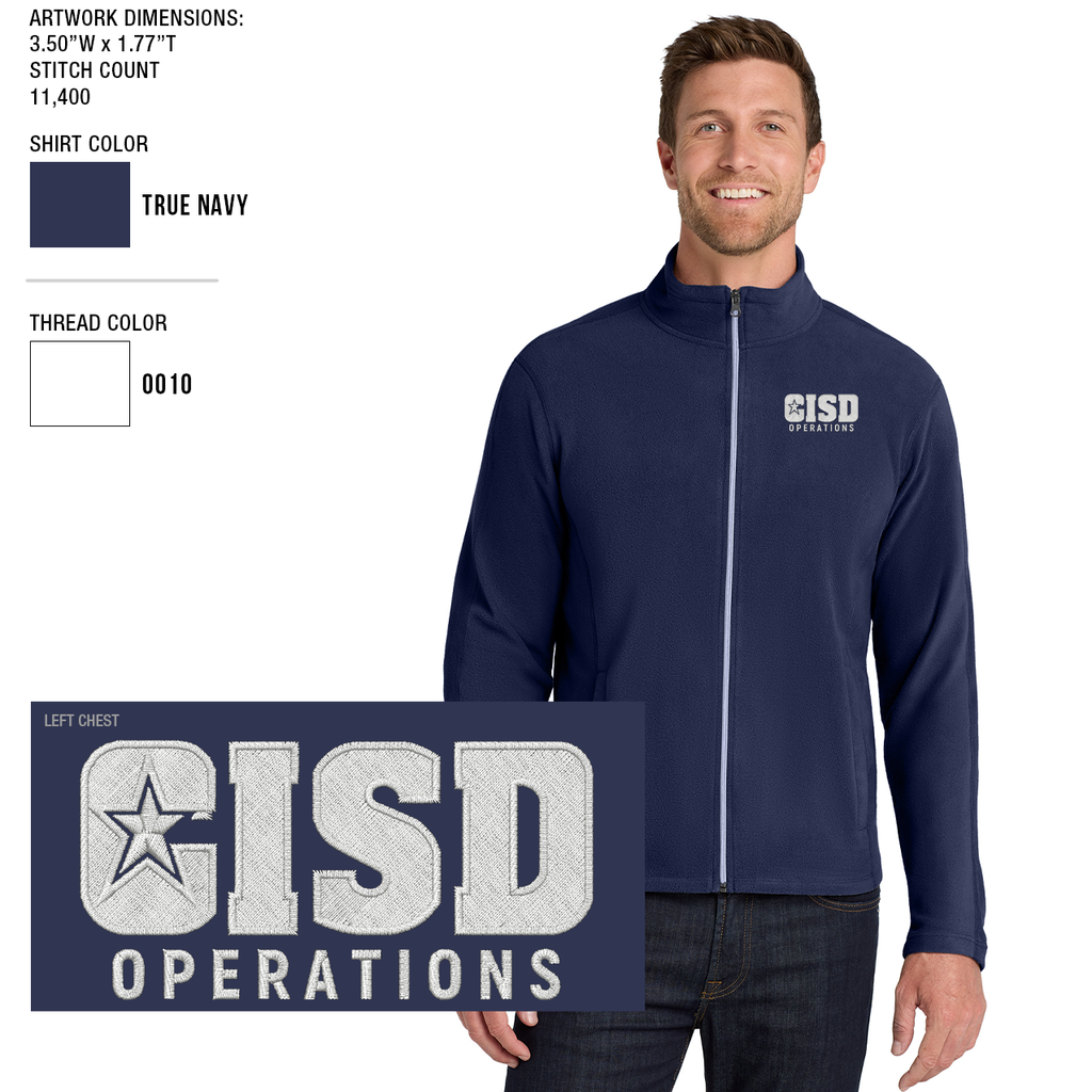 Crowley ISD Men's Microfleece Jacket