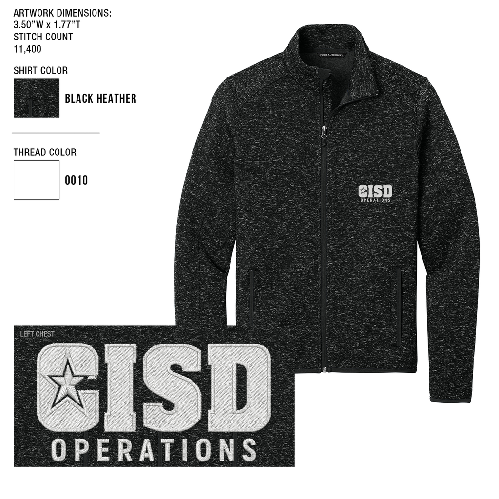 Crowley ISD Sweater Fleece Jacket