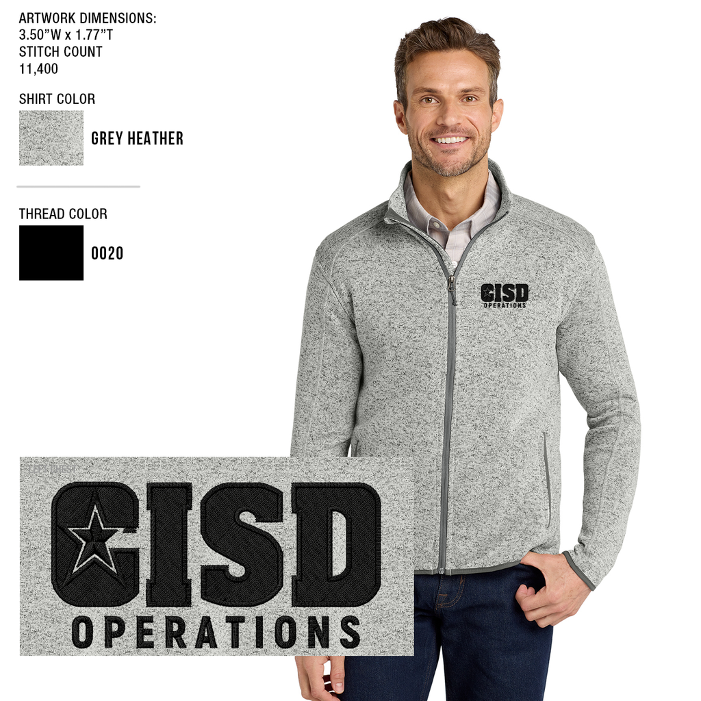 Crowley ISD Sweater Fleece Jacket