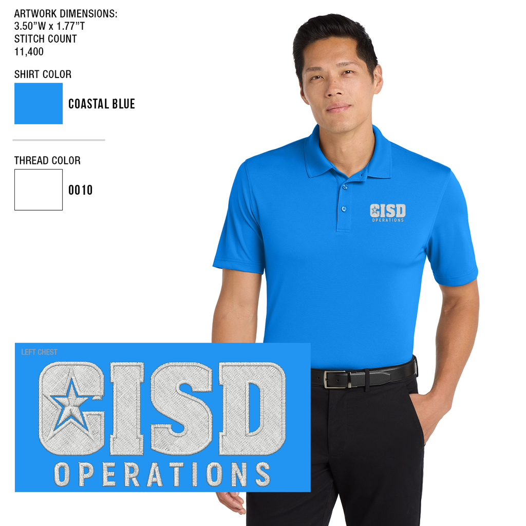 Crowley ISD Men's Dry Fit Polo