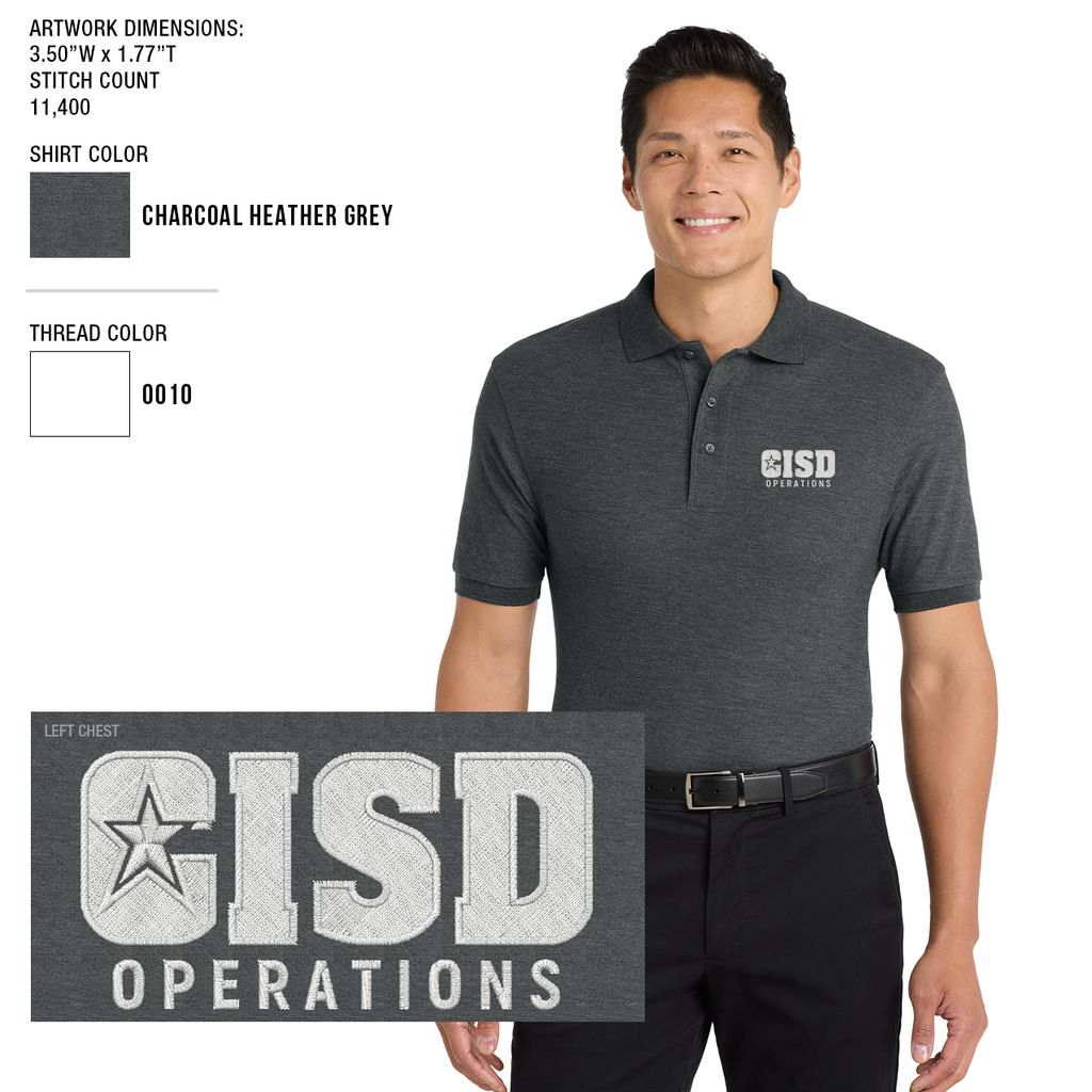 Crowley ISD Men's Silk Touch Polo