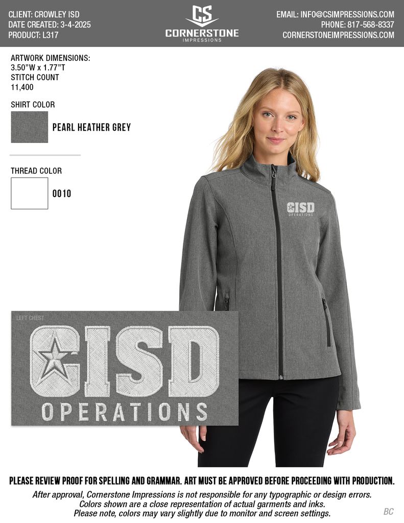 Crowley ISD Women's Soft Shell