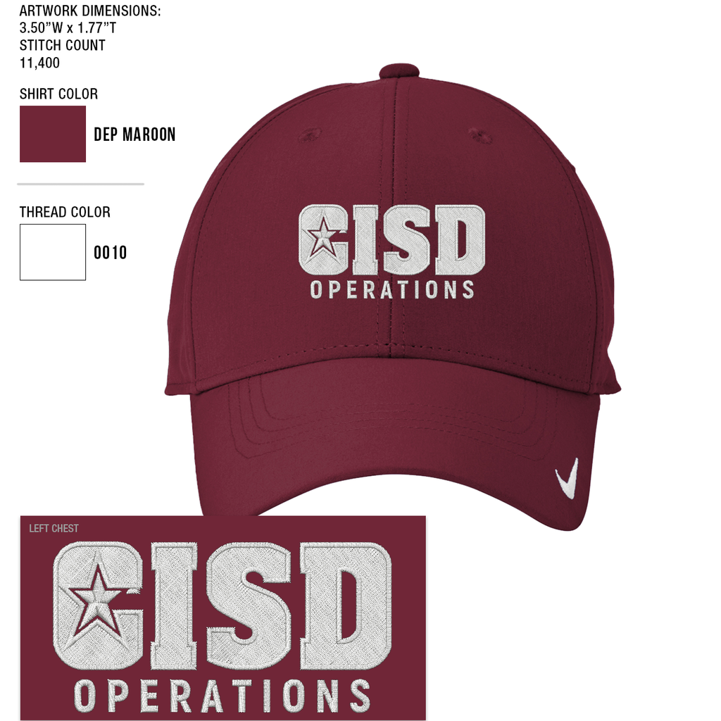 Nike Dri-Fit Legacy Cap CISD Operations Logo