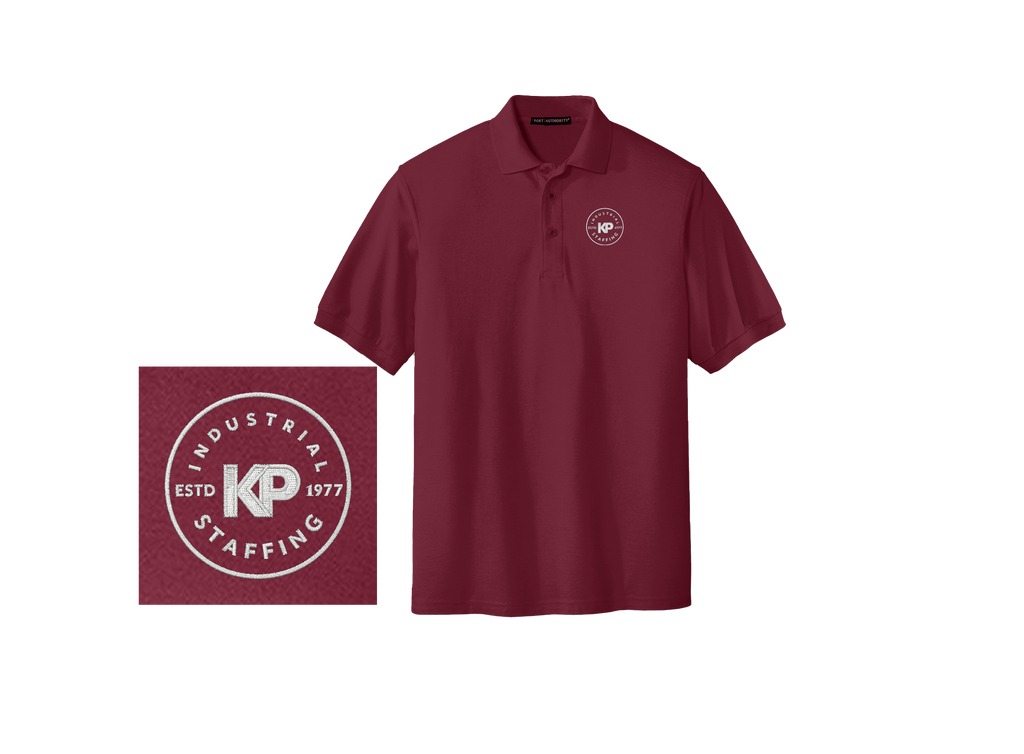 KP Staffing Men's Burgundy Polo