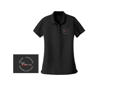 FWISD Speech Language Hearing Women's Embroidered Polos