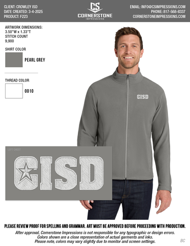 CISD Men's Microfleece Jacket