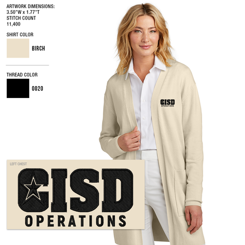 Crowley ISD Women's Open Front Cardigan
