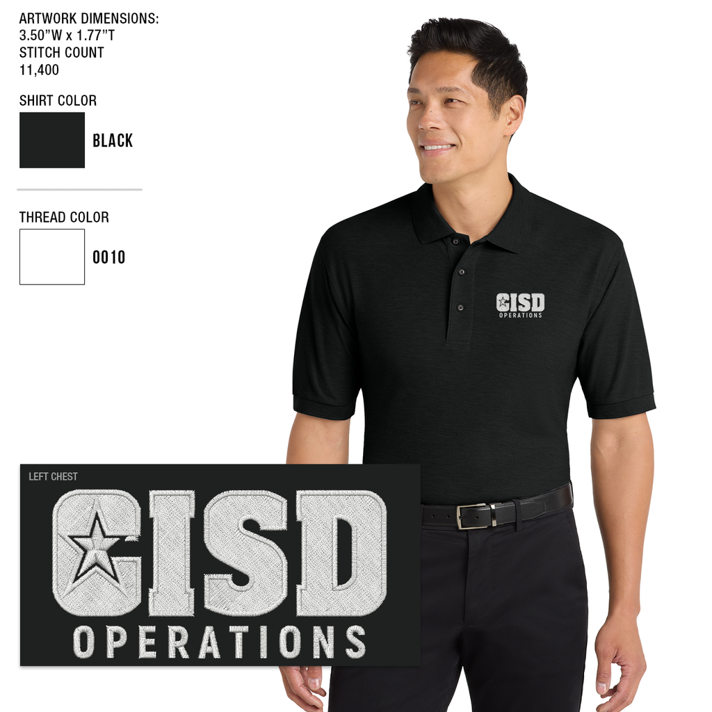 Crowley ISD Men's Silk Touch Polo