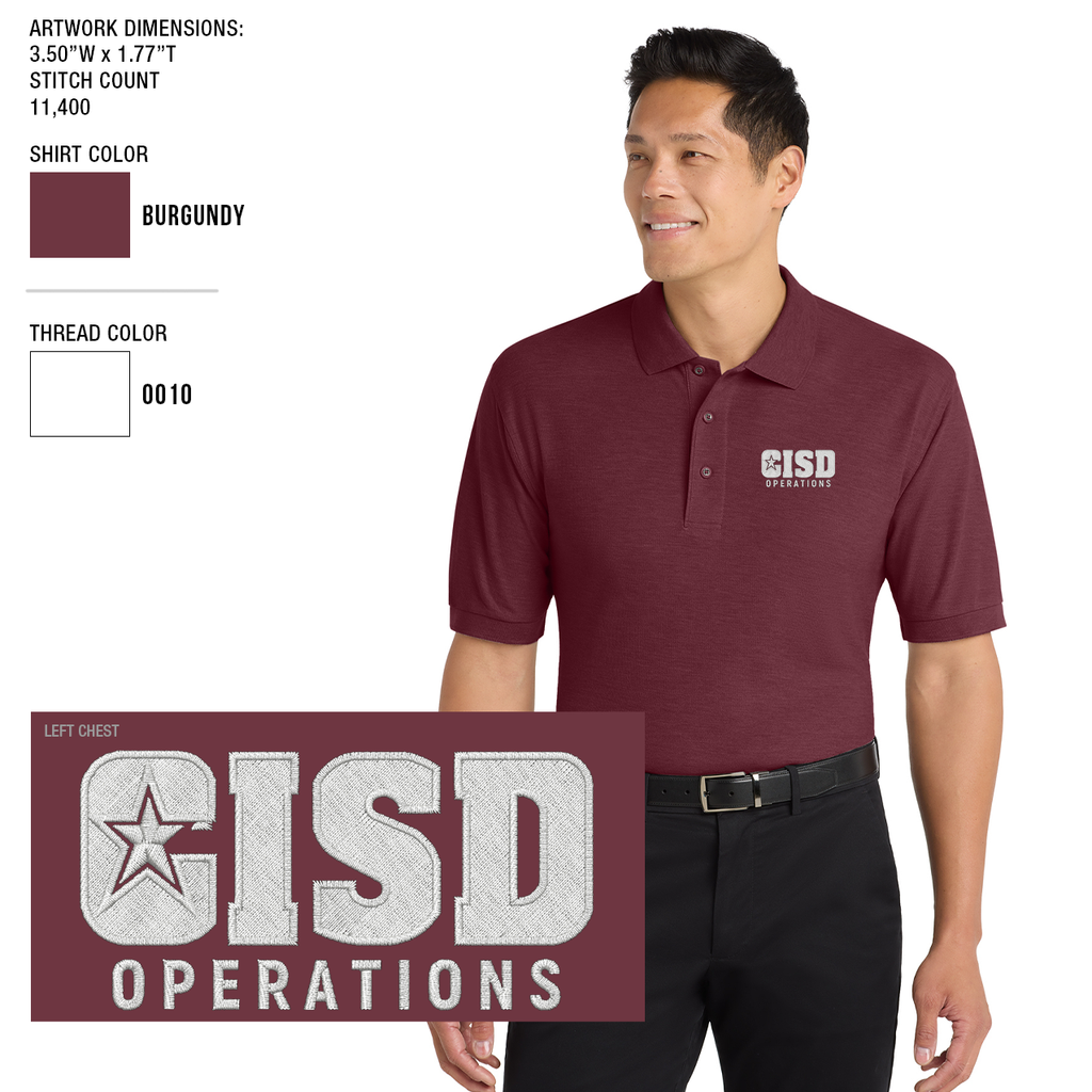 Crowley ISD Men's Silk Touch Polo