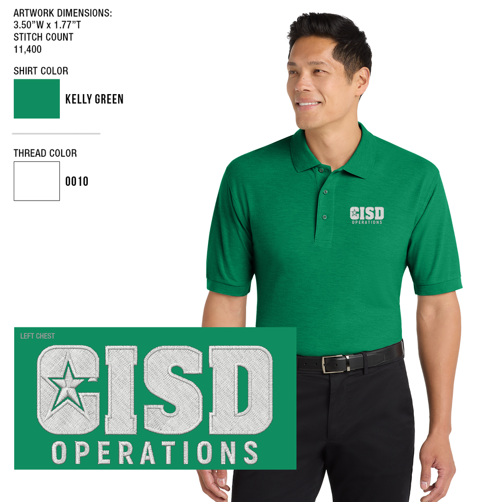 Crowley ISD Men's Silk Touch Polo