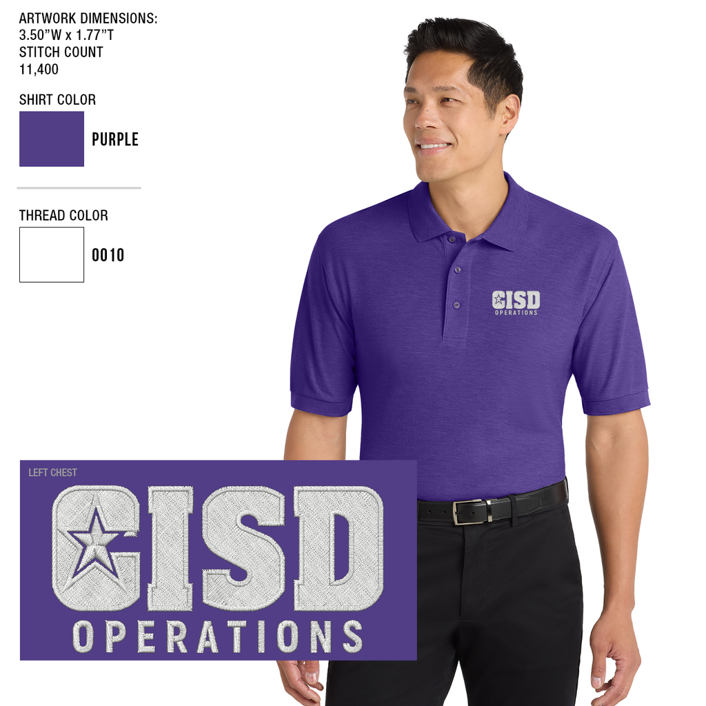 Crowley ISD Men's Silk Touch Polo