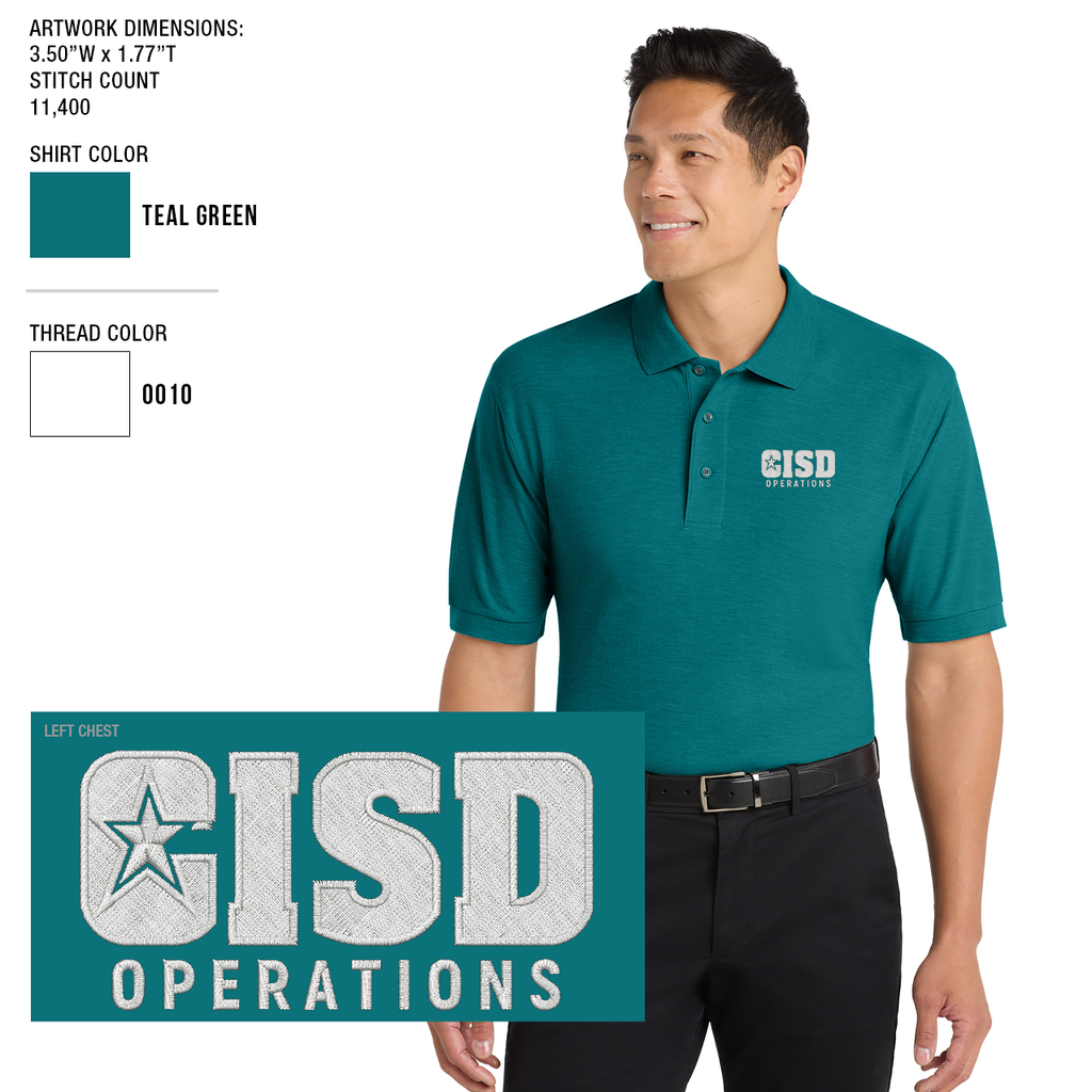 Crowley ISD Men's Silk Touch Polo