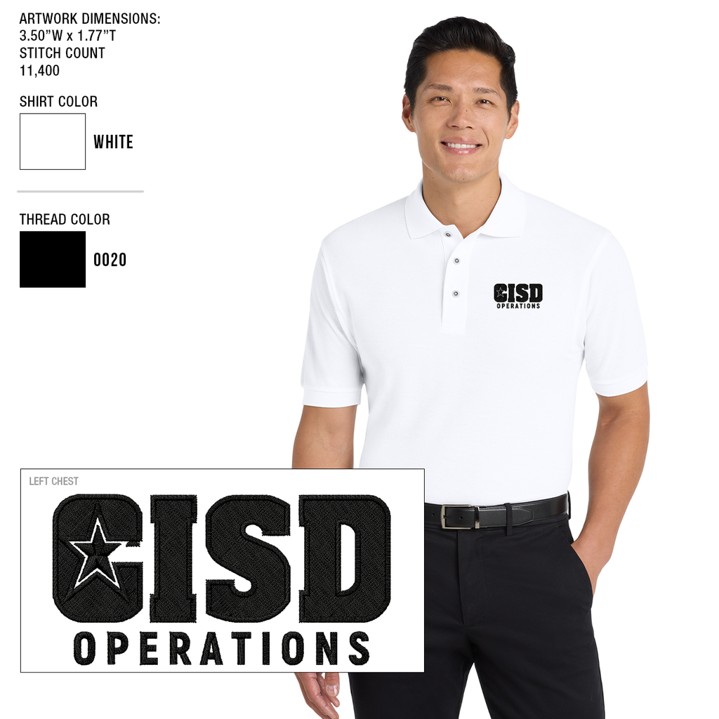 Crowley ISD Men's Silk Touch Polo