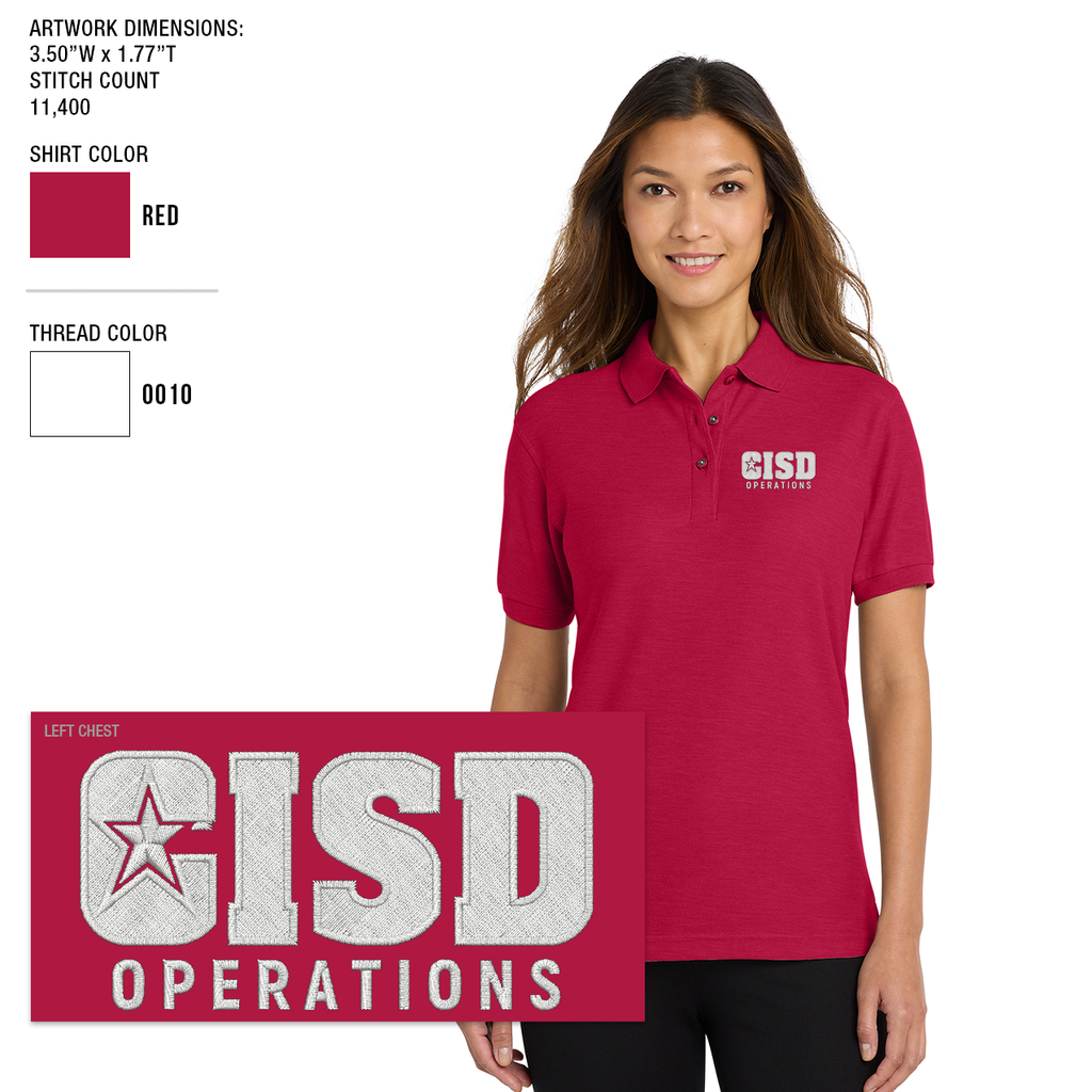 Crowley ISD Women's Silk Touch Polo