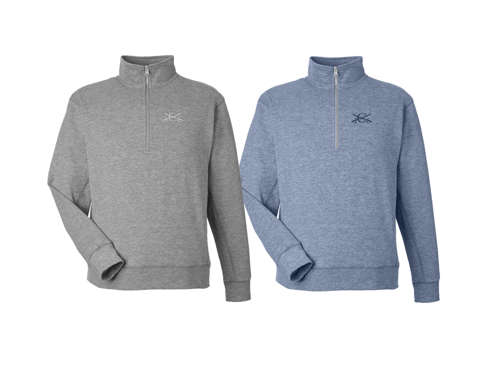Men's Super Soft 1/4 Zip Crossed Swords