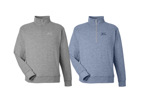 Men's Super Soft 1/4 Zip Crossed Swords