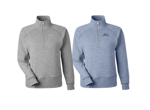 Women's Super Soft 1/4 Zip Crossed Swords