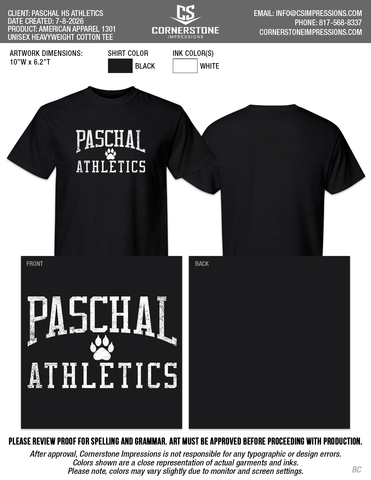 Paschal Athletics Paw Tee