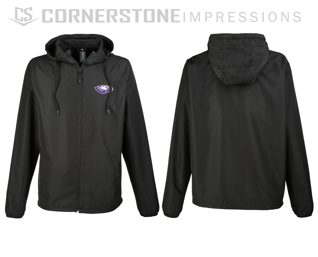 Lightweight Windbreaker with Eagle Logo