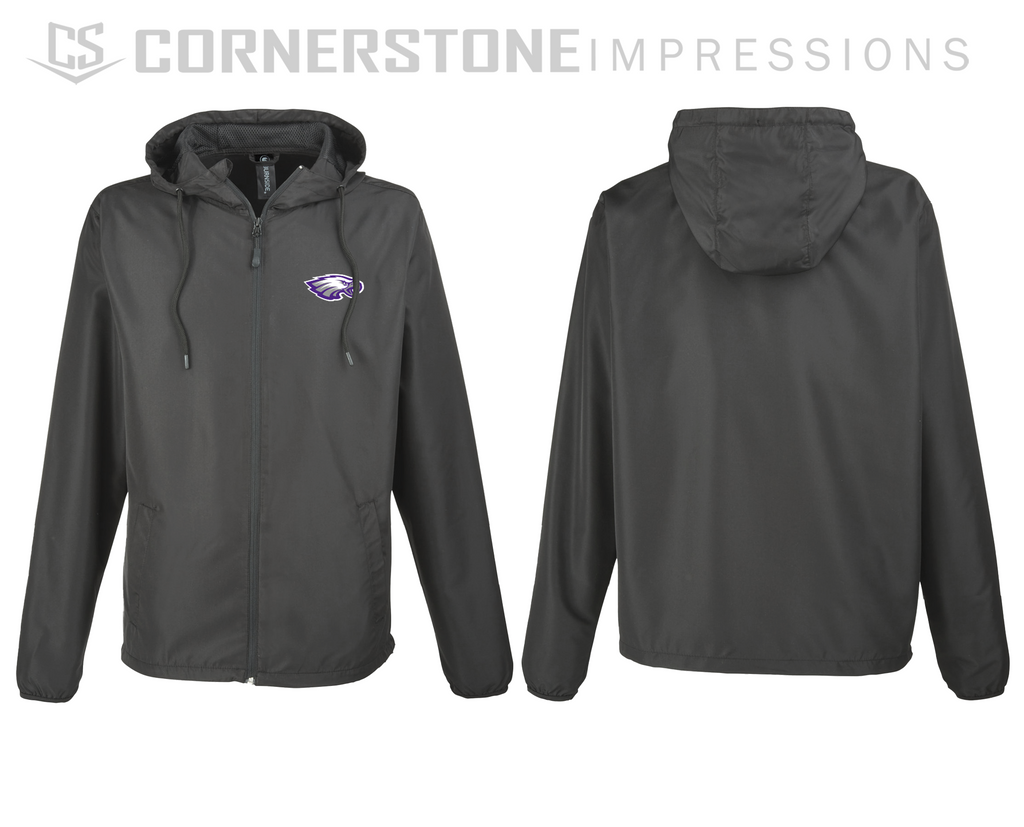 Lightweight Windbreaker with Eagle Logo