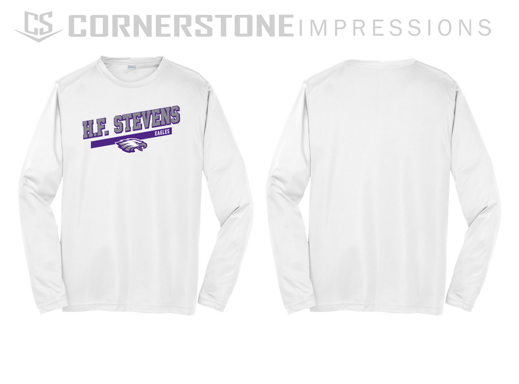 Long Sleeve Dry Fit Competitor Tee with Eagles Design