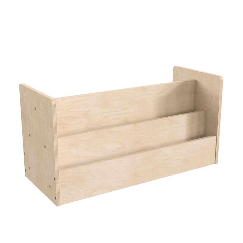Bright Beginnings Modular Double Sided 2 Tier Wooden Classroom Book Display Shelf