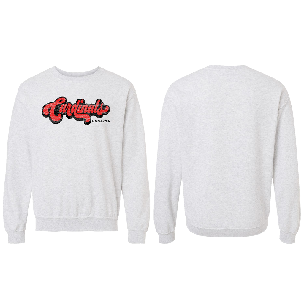 Retro Script Cardinals Crewneck Sweatshirt Presale