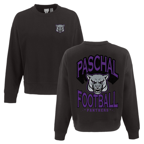 Big Bold Football Women's Crop Sweatshirt