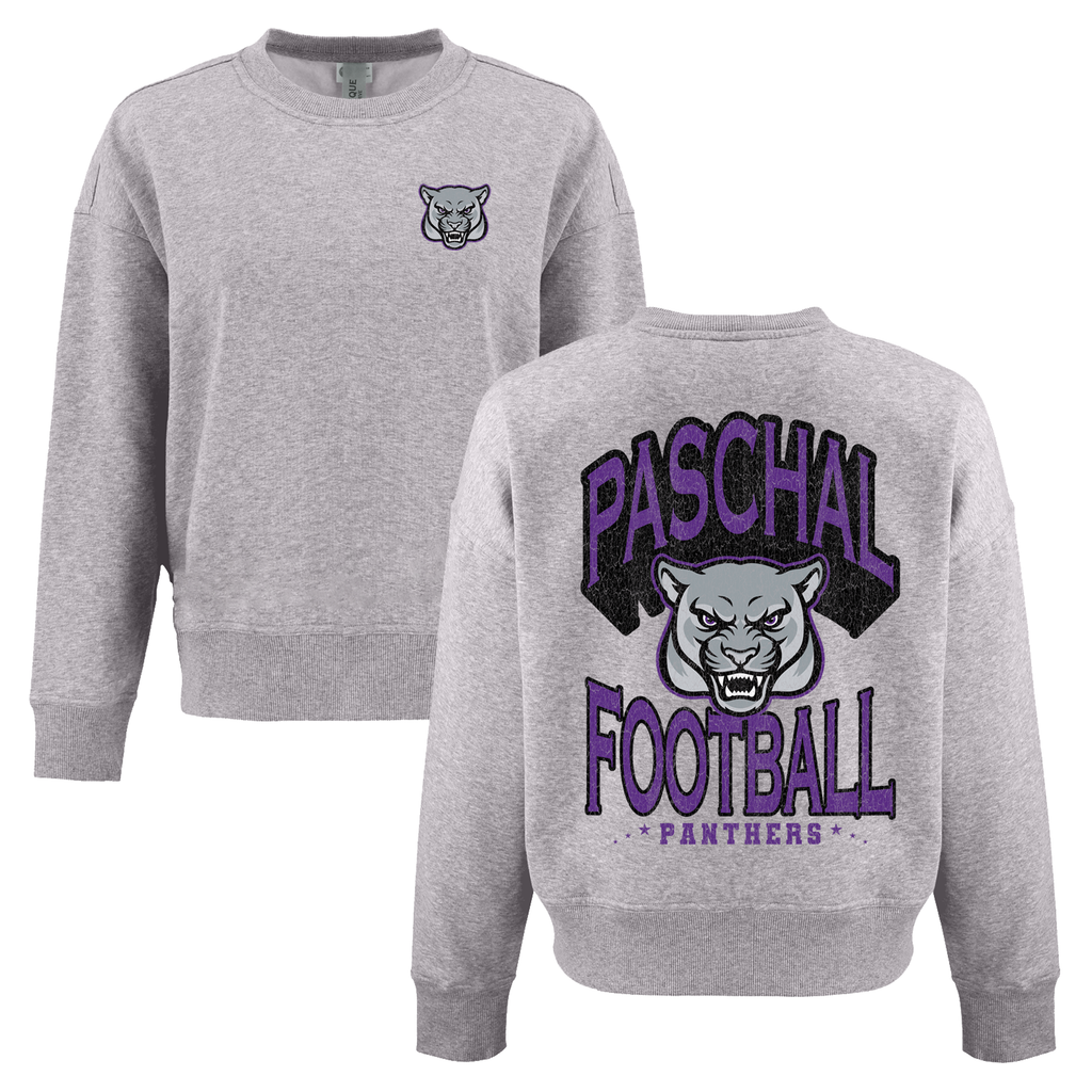 Big Bold Football Women's Crop Sweatshirt
