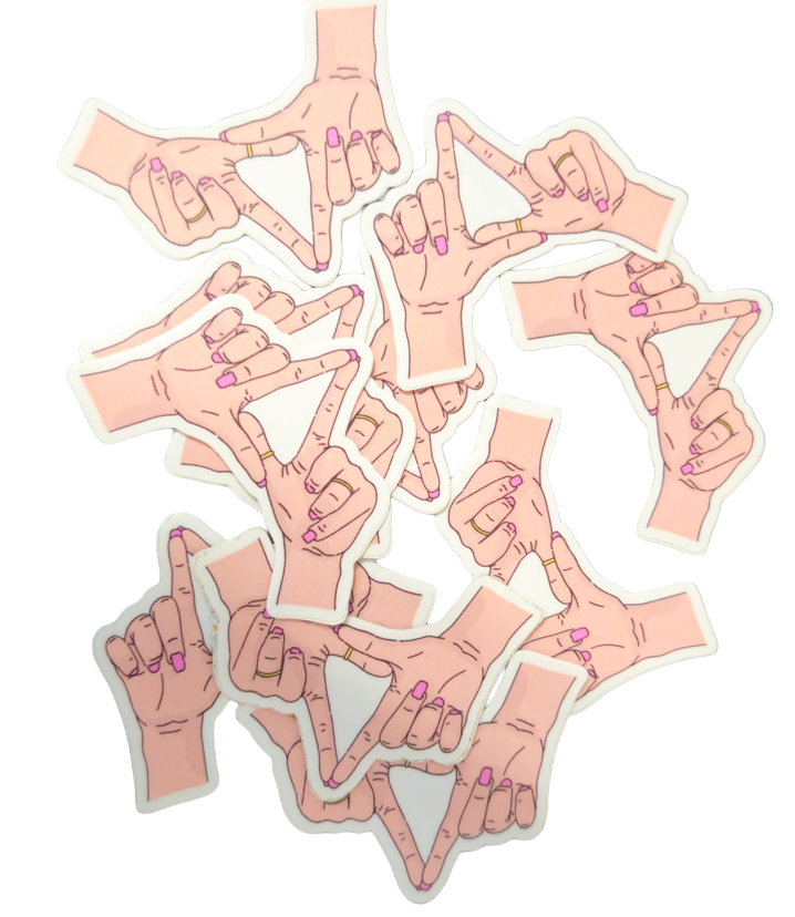 Tri Delta Hands Sticker