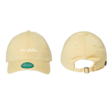 Tri Delta Script Dad Hat – Pale Yellow Relaxed Twill Cap
