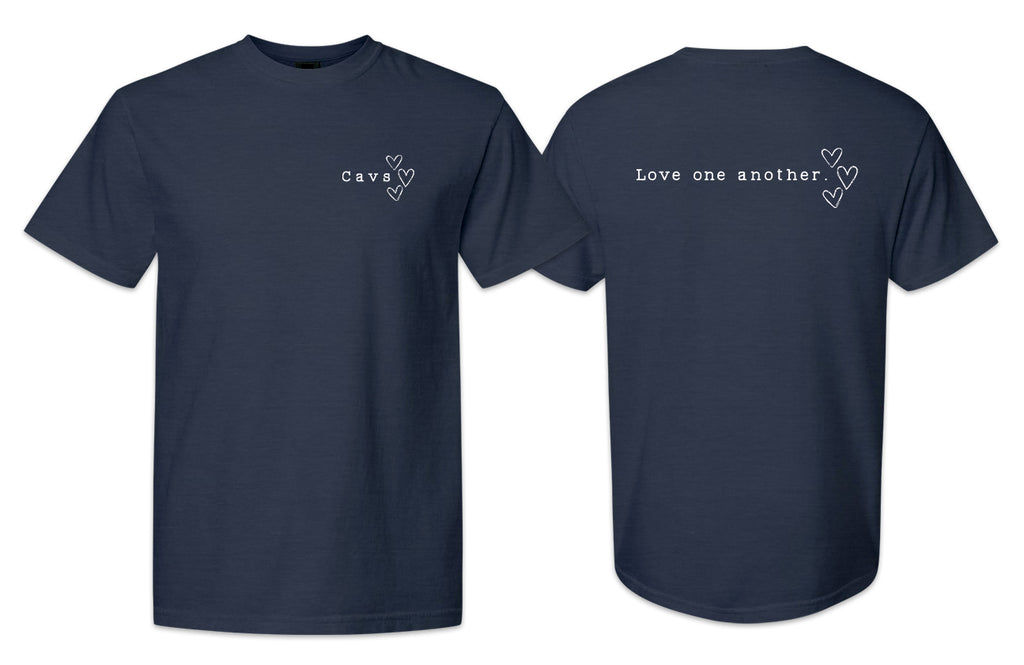 Cavs Love One Another Hearts Tee