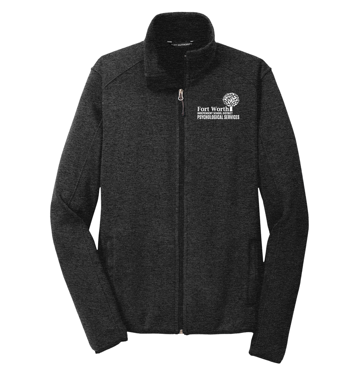 FWISD Psych Services Sweater Fleece Jacket Cornerstone Impressions
